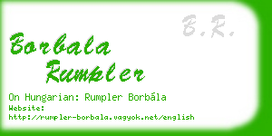 borbala rumpler business card