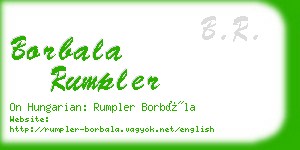 borbala rumpler business card